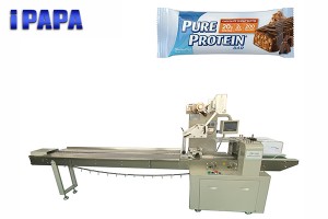 Protein bar wrapping machine