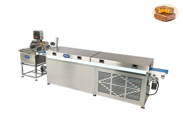 Quality Inspection for Granola Bar Making Machine Production Line -
 PAPA chocolate coating machine used – Papa