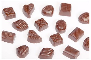 Kleine Schokoladen Einleger