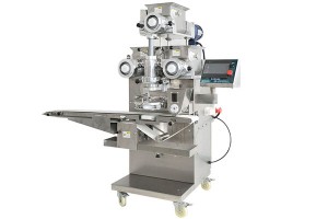 Double filling encrusting machine