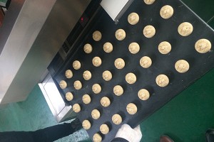 Automatic tray arranging machine