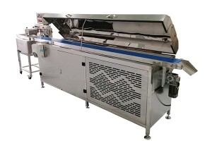 Automatic 8kg/15kg/30kg multiple choice chocolate enrober cooling tunnel