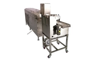 Small mini date bar chocolate coating machine line