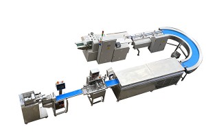 Automatic protein bar extruder machine with chocolate coating and packing machine line