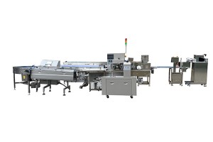 Chocolate enrobing machine match for date bar making machine