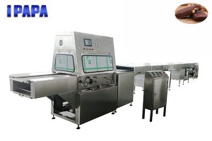Chocolate coating machine for granola bar