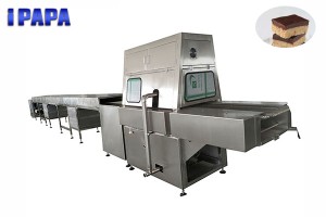 Chocolate coating machine for granola bar