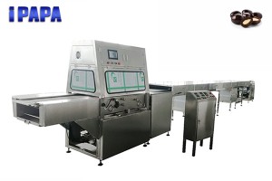 Chocolate coating machine for beans