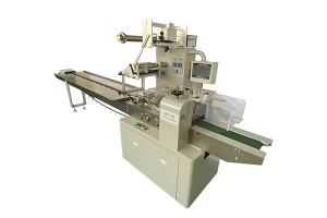 Easy operation cereal bar rice bite flow wrapping machine