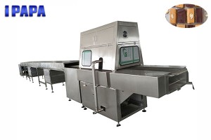 Chocolate coating machine for energy bar