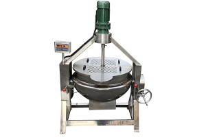 Auto tilting titling type syrup cooker with planetary stirring