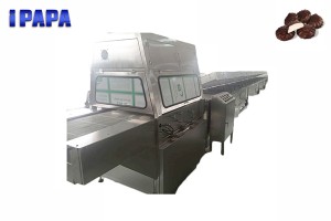 Chocolate coating machine for zefir