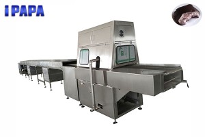 Chocolate coating machine for zefir