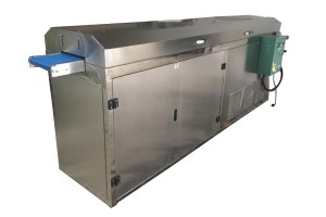Commercial automatic small scale chocolate enrober