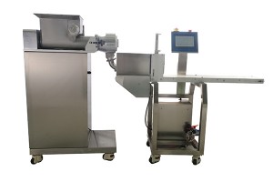 Chocolate bar extruder machine for bar snacks