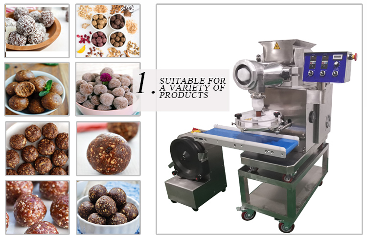 small business mini capacity small encrusting rolling machine for protein ball