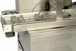Small Chocolate Coating Enrobing Machine Without cooling tunnel
