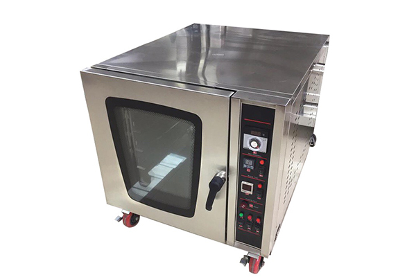 High reputation Black Chocolate Covering Machine -
 Small baking machine price 5 8 10 trays gas spray convection oven – Papa